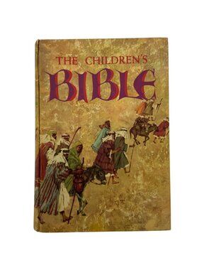 The Childrens Bible Hardcover 1974 Golden Press Old & New Testament Stories